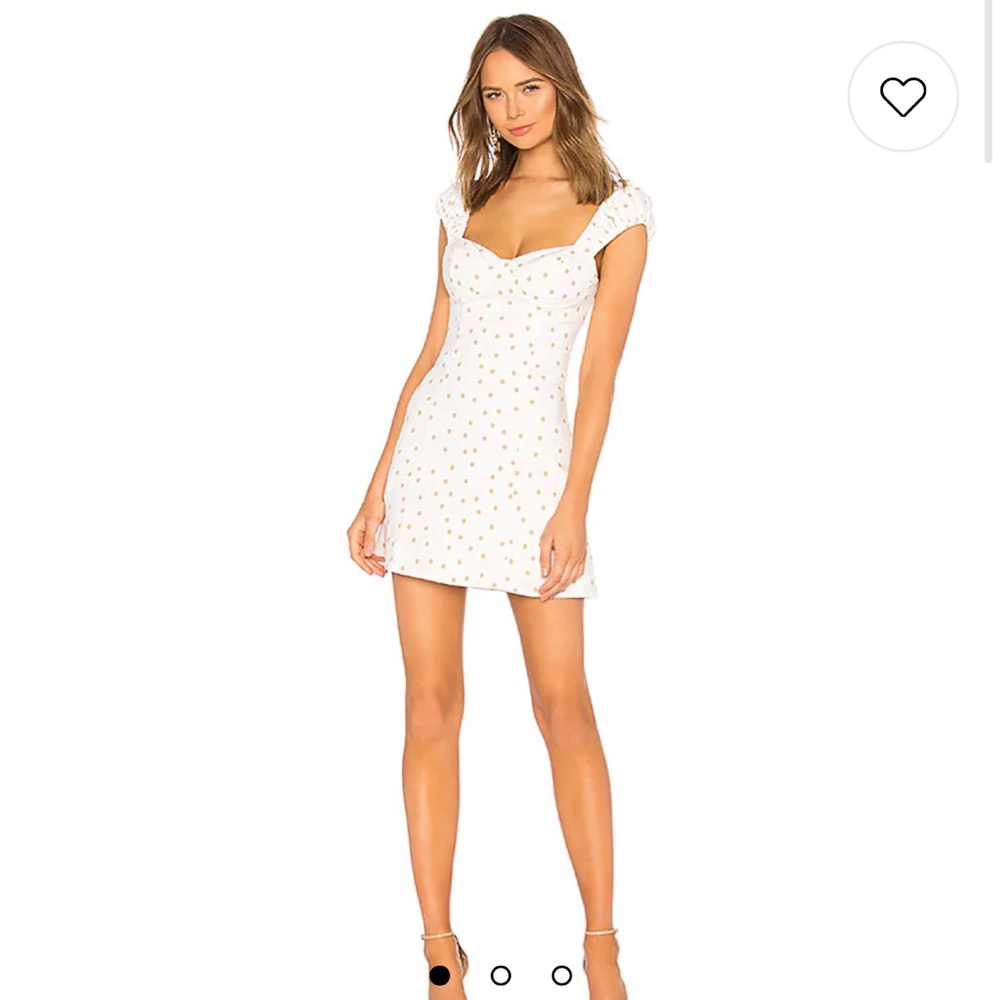 Polka Dot Fit & Flare in Tan & White
LPA size small